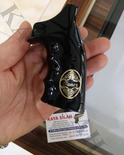 Smith Wesson 357 Magnum İçin Özel Siyah Kabza.