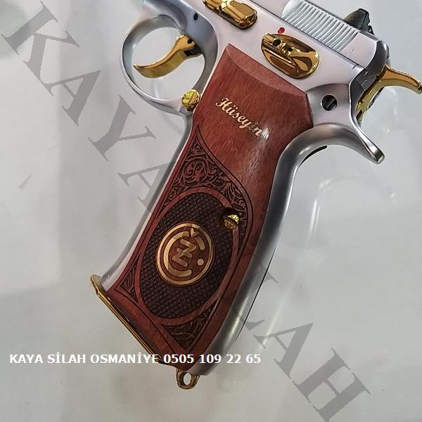 Cz 75 A İçin Özel Gül Ağacı Kabze.