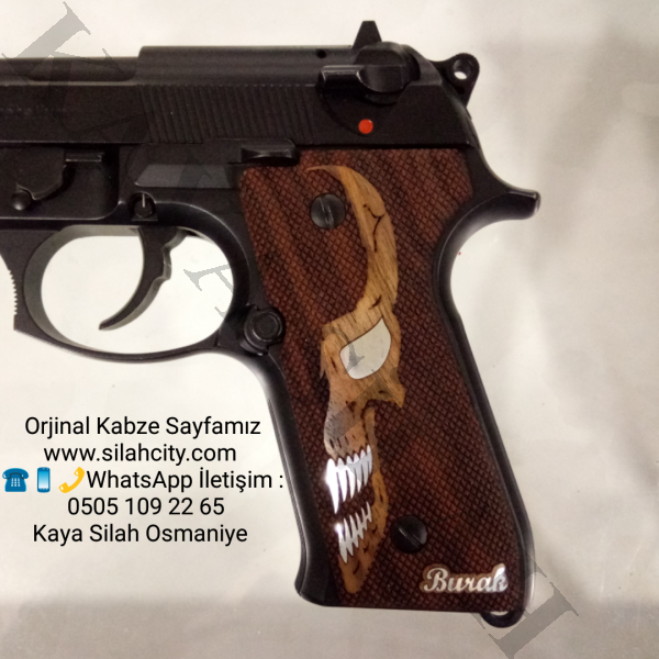 Beretta F92 Fs Özel Ahşap Kabze