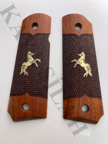 Colt 1911 İçin Orjinal Gül Ağacı Kabze.