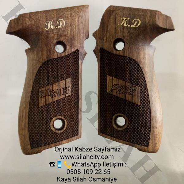 Sig Sauer P 229 İçin Özel Ağaç Kabze