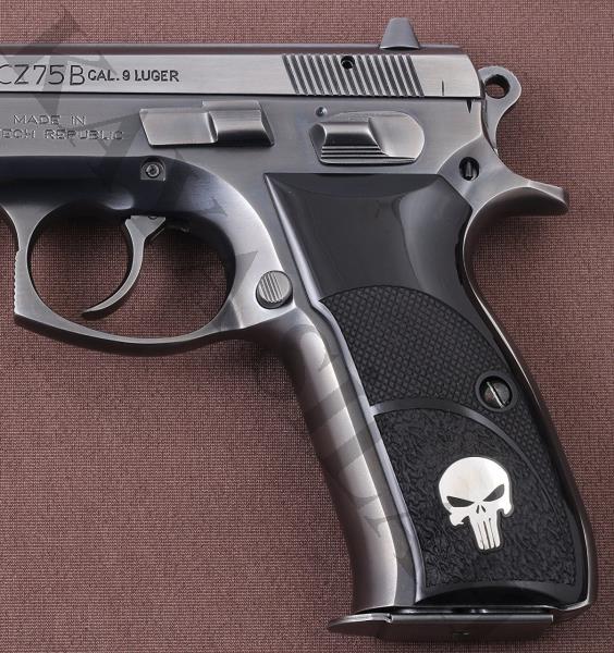 CZ 75 B İçin Gümüş Tasarım Siyah Kabze