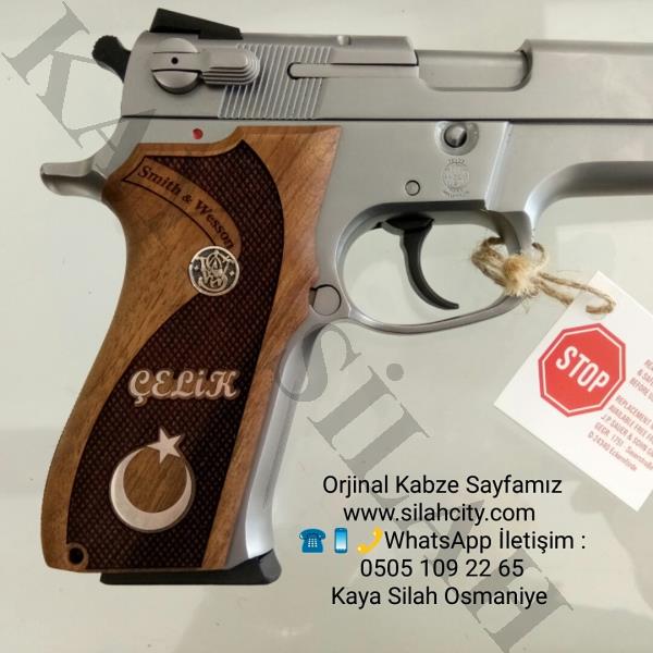 Smith Wesson Mod 5906 İçin Özel Ahşap Kabze