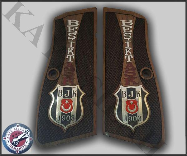 Browning İçin Gümüş İşlemeli Taraftar Kabze