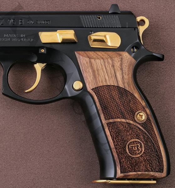 Cz 75 B İçin Çift Desenli Ceviz Kabze