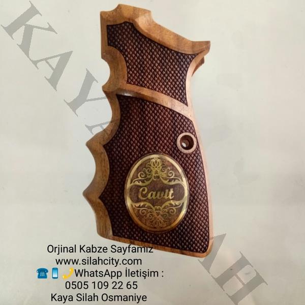 Browning Hi Power İçin Ahşap Ortapedik Ceviz Kabze