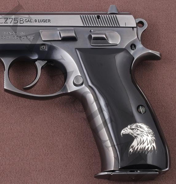 CZ 75 B İçin Gümüş Tasarım Siyah Kabze